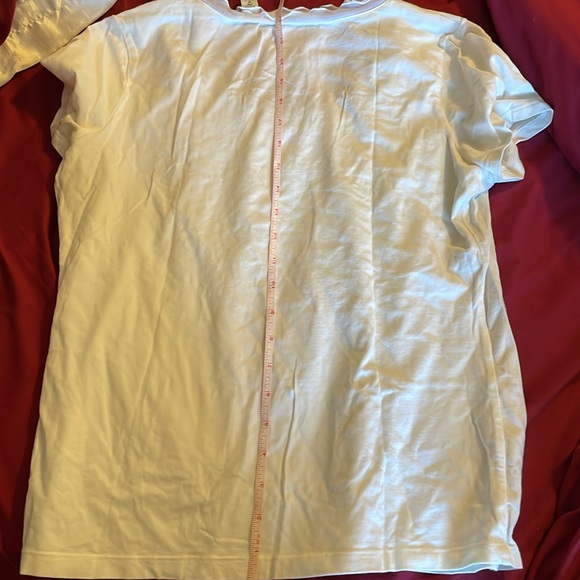Liz Claiborne White Tee, Petite Medium - Picture 5 of 6